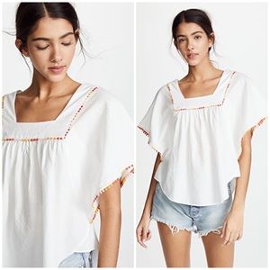NWOT Madewell Pom-Pom Butterfly Top